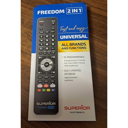 SUPERIOR MANDO TV "N.FREEDOM" USB 2 IN 1 NEGRO