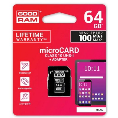 GOODRAM MICRO SD 64GB CLASS...